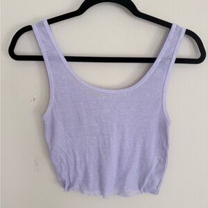 Me to We Light Purple Ribbed Tank Top Size Small